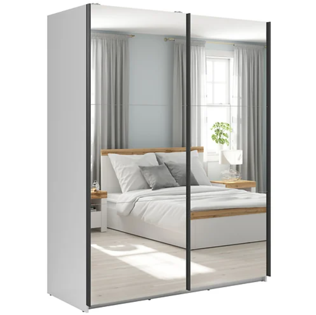 

Šatní skříň Tetrix - Black Red White - BRW