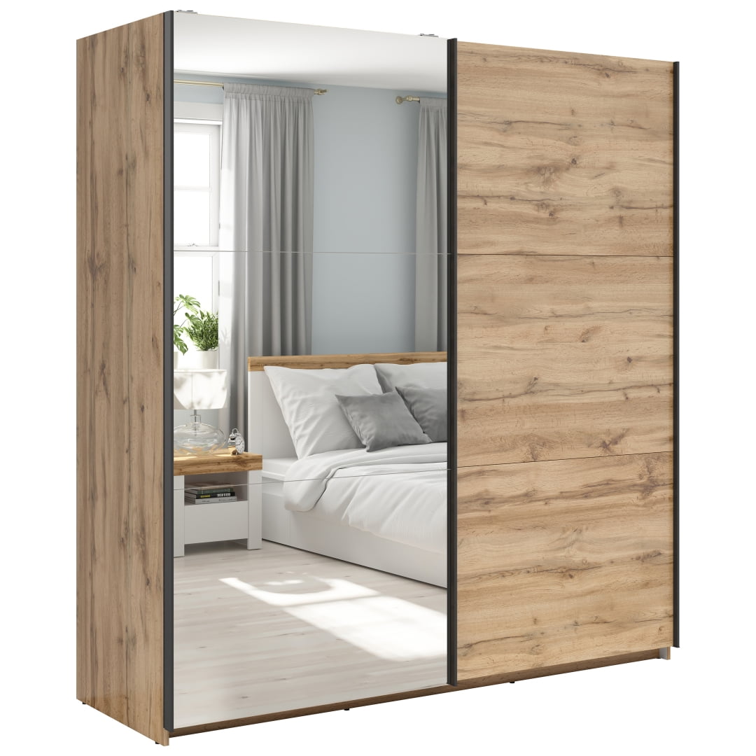 Šatní skříň Tetrix - Black Red White - BRW