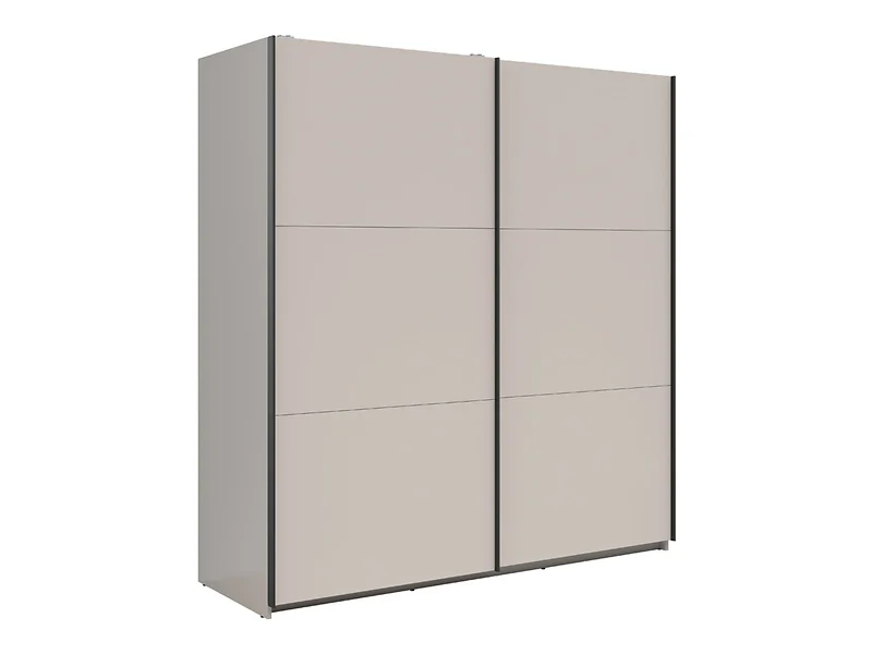 Levně Šatní skříň Tetrix - Black Red White - BRW