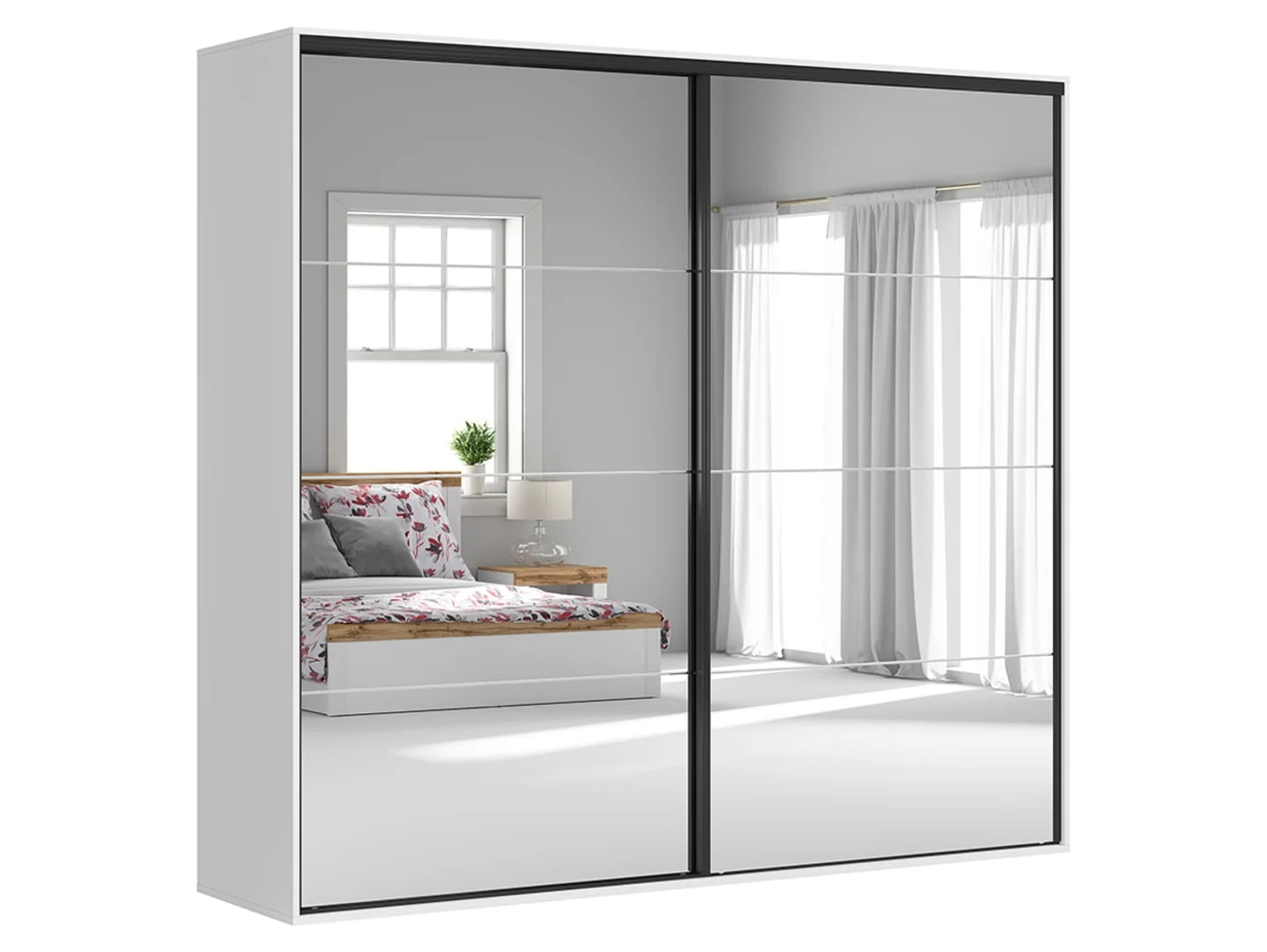 

Skříň Flex 260 - Black Red White - BRW