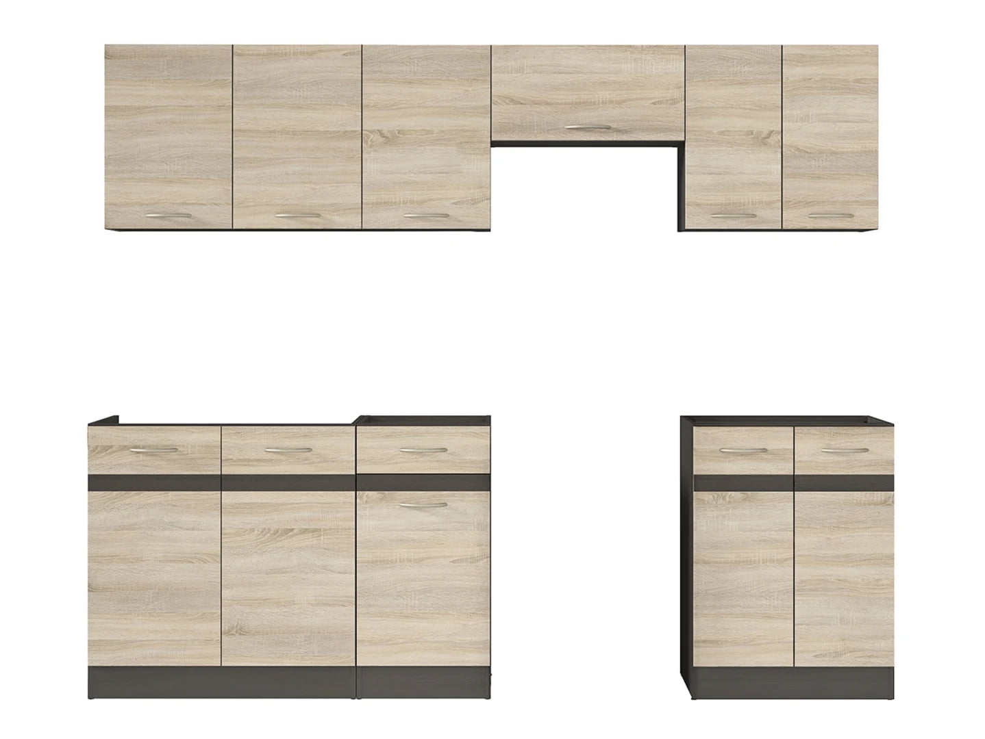 

Kuchyňská linka 240 Junona - Black Red White - BRW