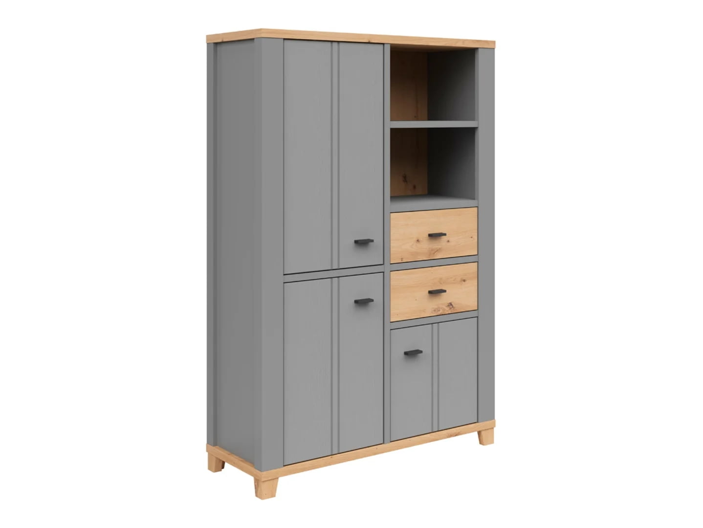 

Regál Hygge - Black Red White - BRW