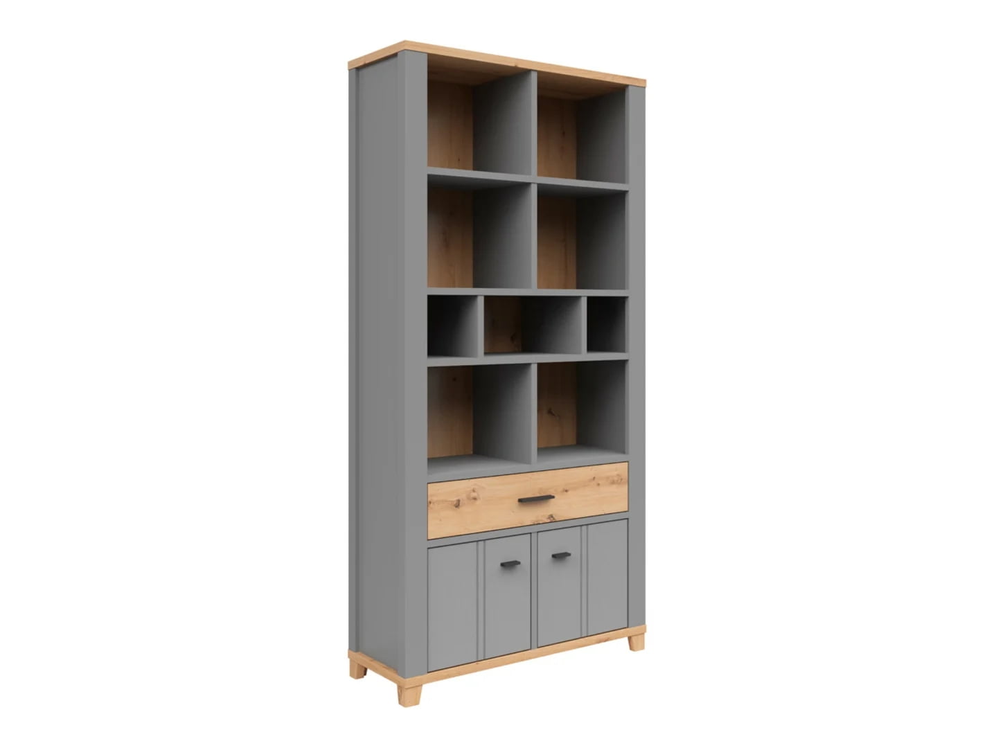 

Regál Hygge - Black Red White - BRW