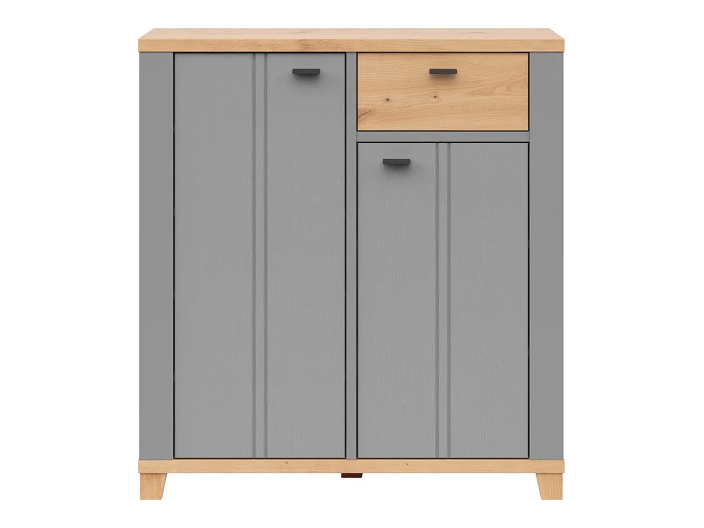 

Komoda Hygge s dvířky a zásuvkou - Black Red White - BRW
