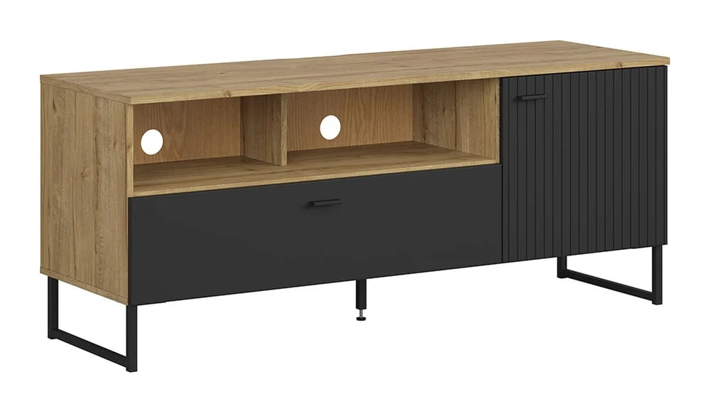 TV stolek Zenda - Black Red White - BRW
