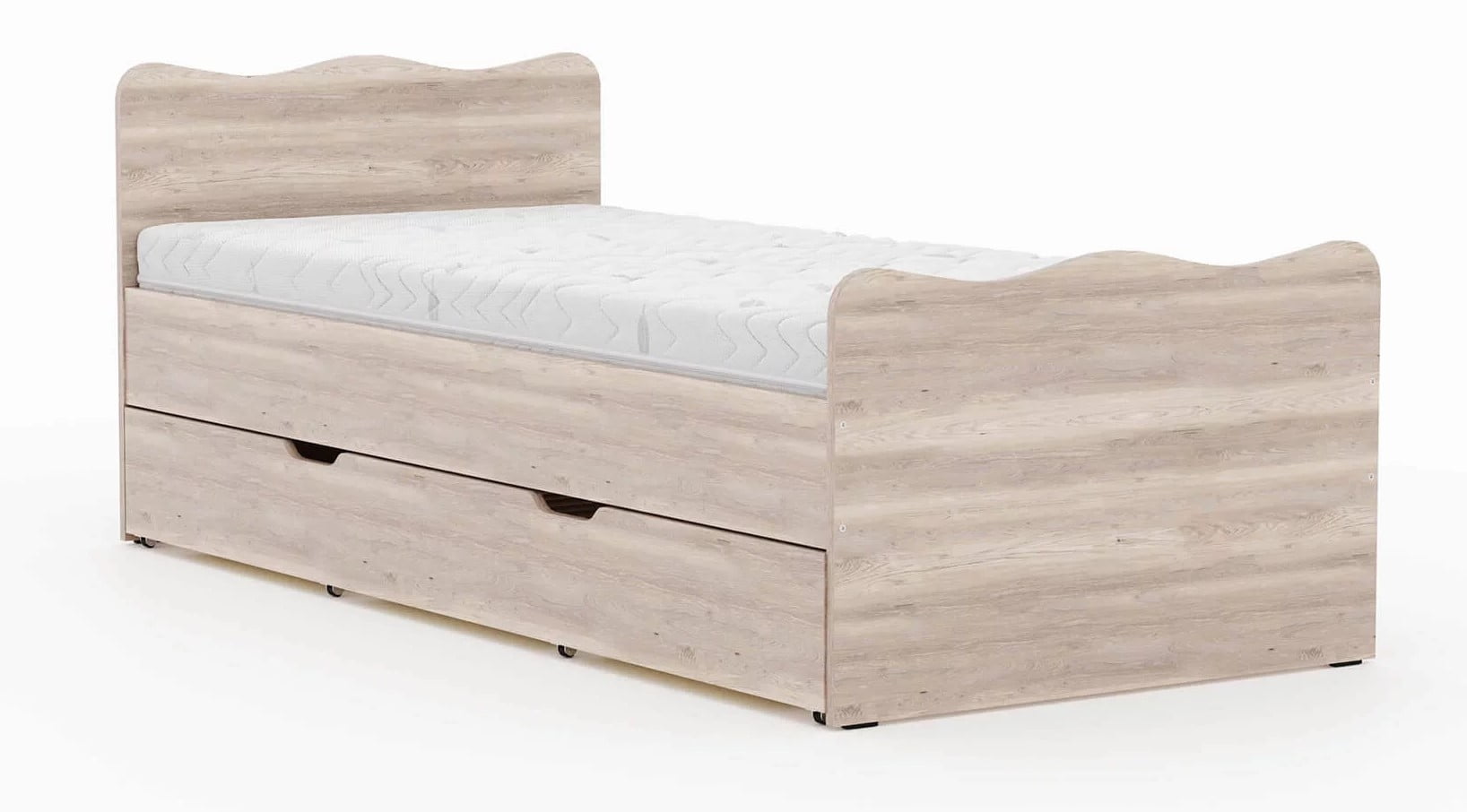 

Postel 80222 (100x200) s dodatečným výsuvným roštem - M&K Foam