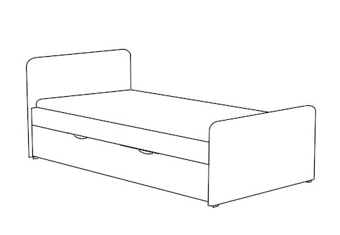 

Postel levá 80262 (80x200) - M&K Foam