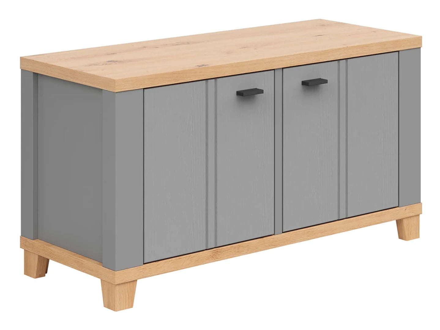 

Skříňka Hygge se 4 policemi - Black Red White - BRW