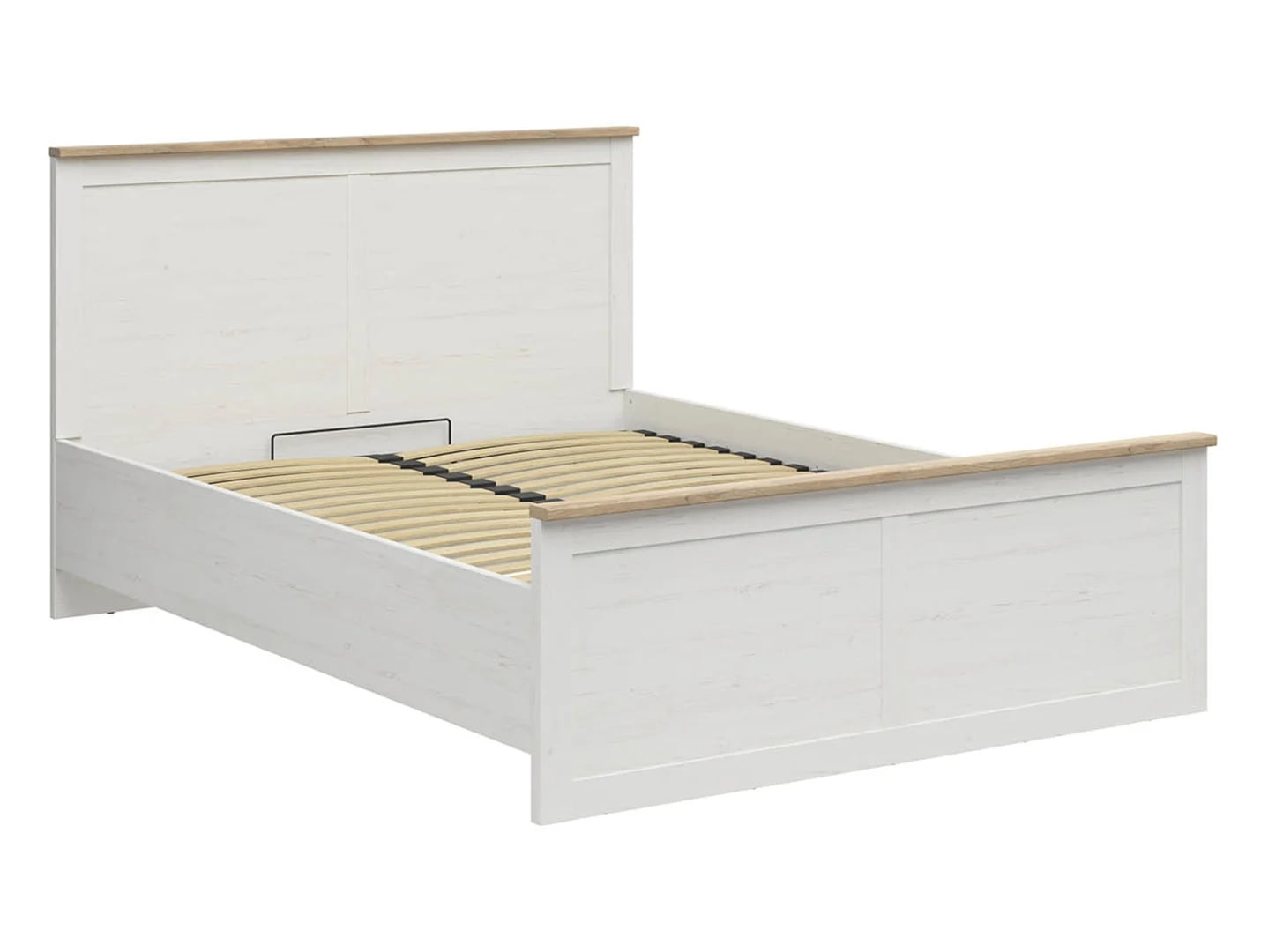 

Postel Loksa B 160x200 s roštem a úložným prostorem - Black Red White - BRW