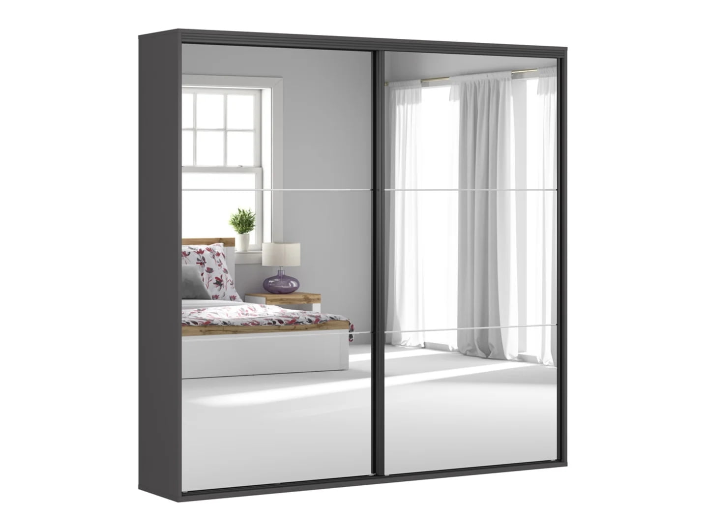 

Skříň 221 Flex - Black Red White - BRW