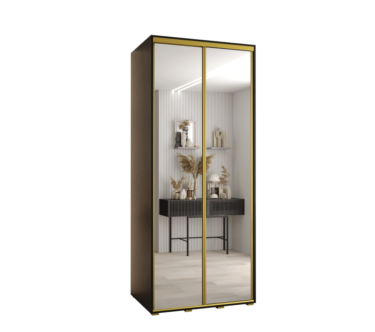 

Šatní skříň s posuvnými dveřmi Davos 2 100, hloubka 60 cm - Abiks Meble