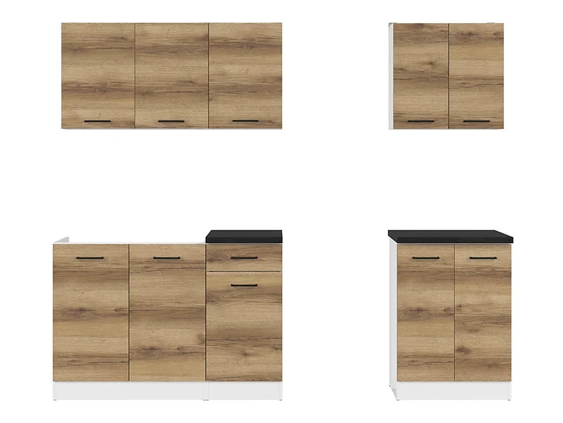 

Kuchyňská linka 180A Junona s pracovní deskou - Black Red White - BRW