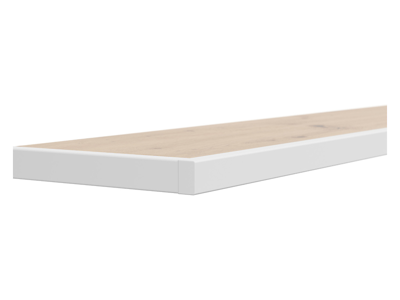 Levně Nástěnná police Gap 140 cm - Black Red White - BRW