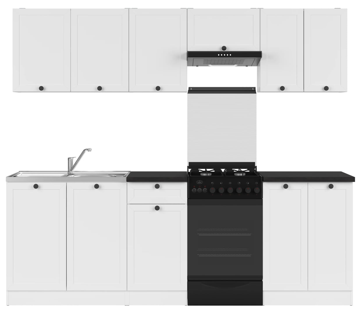 

Kuchyňská linka Junona 230 s pracovní deskou - Black Red White - BRW