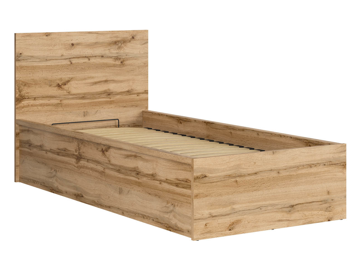 Levně Sestava postel Tetrix 90x200 cm s roštem a matrací Ceres - Black Red White - BRW