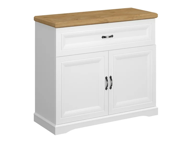 

Komoda Riva 103 cm se 2 skříňkami a zásuvkou - Black Red White - BRW