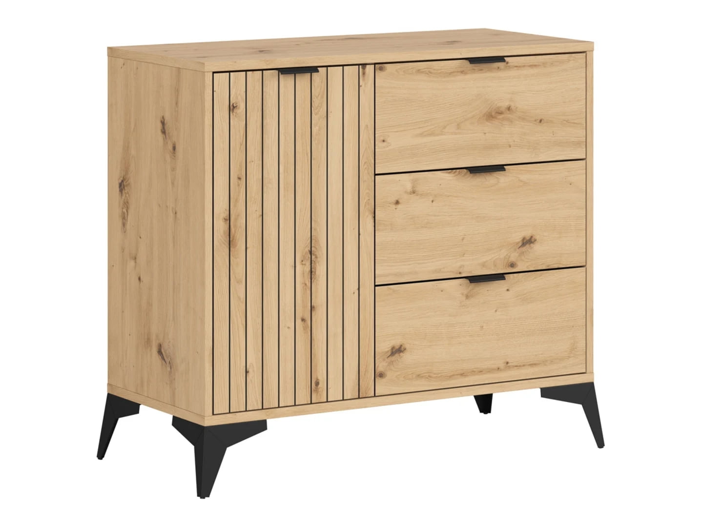 

Komoda Lamea - Black Red White - BRW