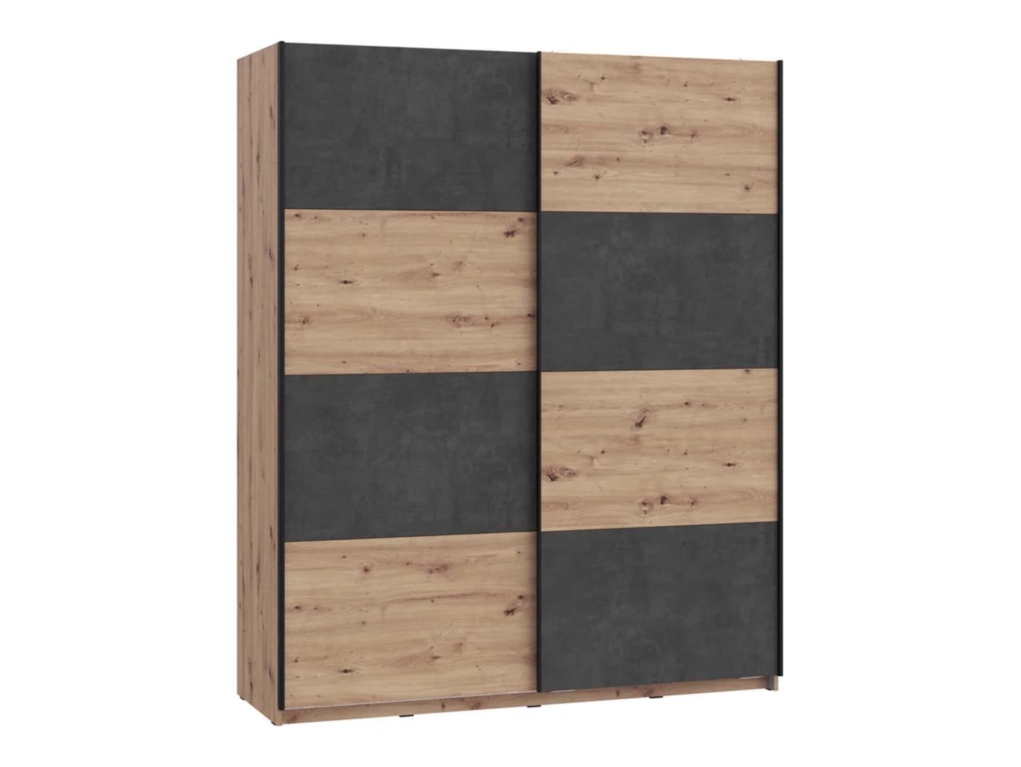Šatní skříň 170 Raven - Black Red White - BRW