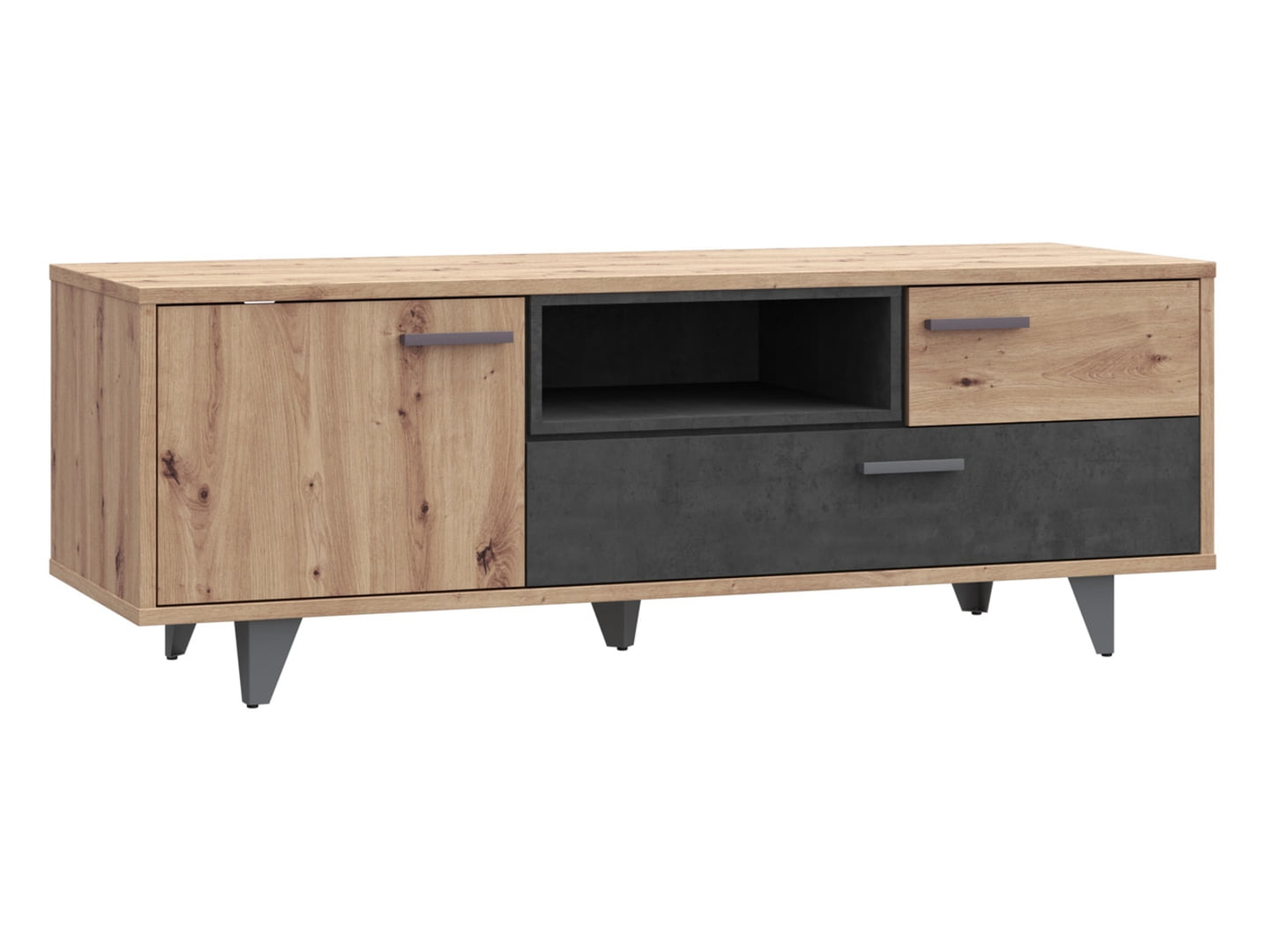 

TV stolek Raven - Black Red White - BRW