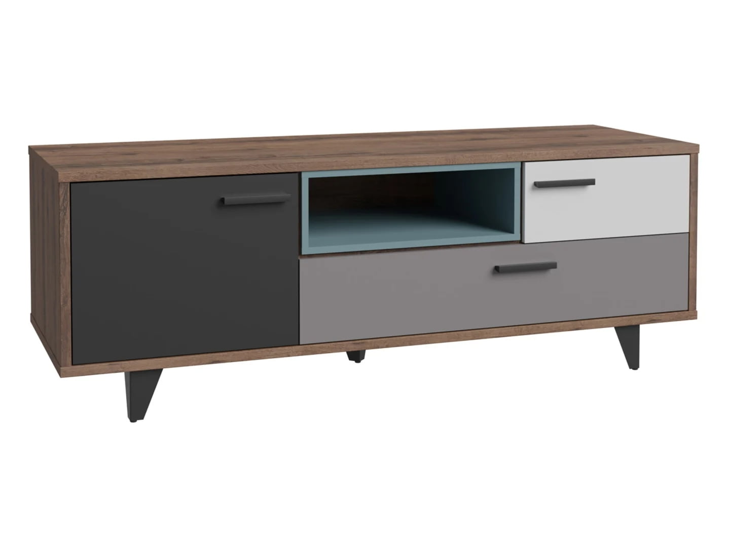 

TV stolek Raven - Black Red White - BRW
