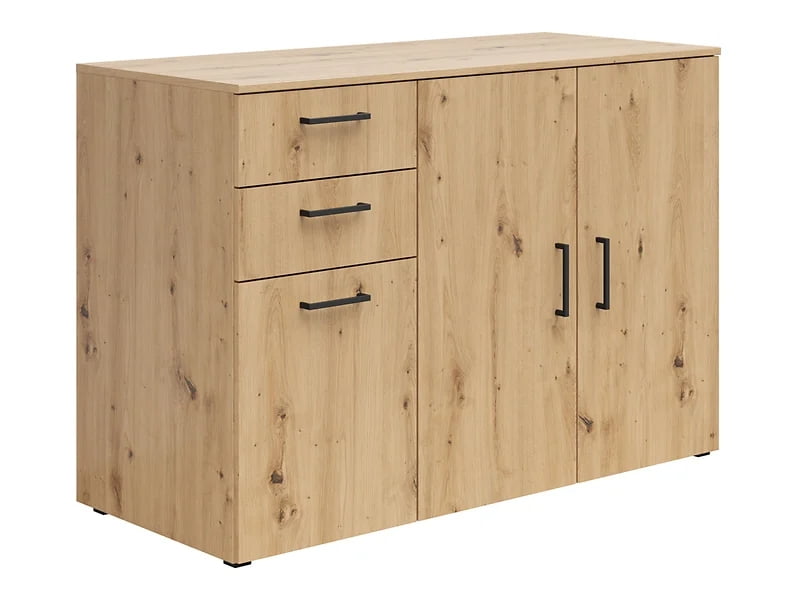 

Komoda MultiDo 120 cm se 2 zásuvkami a 2 skříňkami - Black Red White - BRW