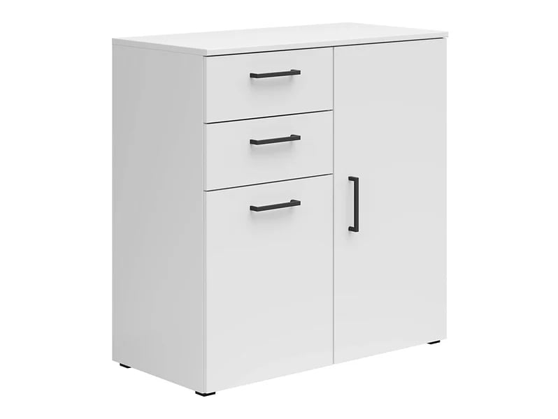 Komoda MultiDo 80 cm se 2 zásuvkami a 2 skříňkami - Black Red White - BRW