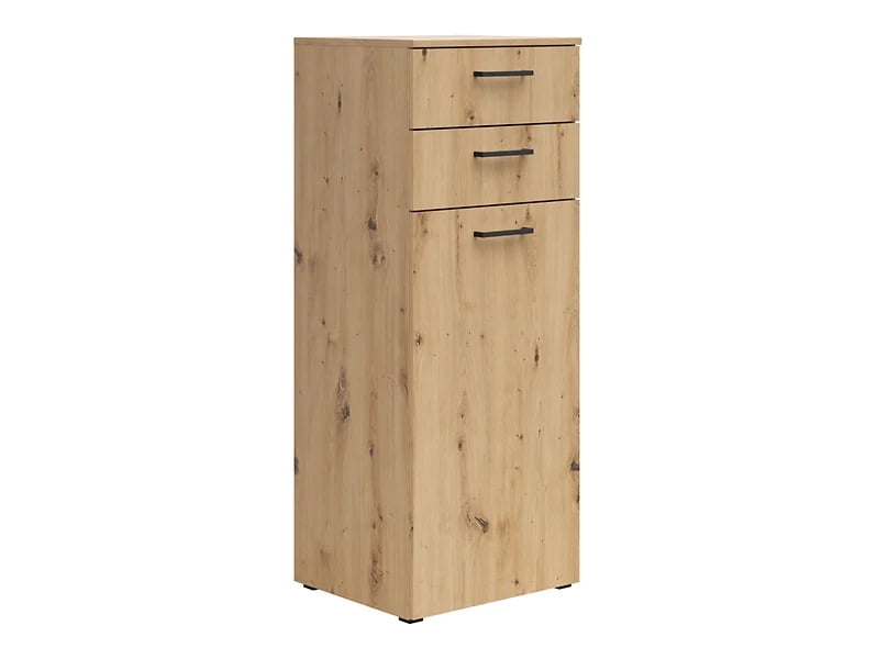 Komoda MultiDo 45 cm se skříňkou a 2 zásuvkami - Black Red White - BRW