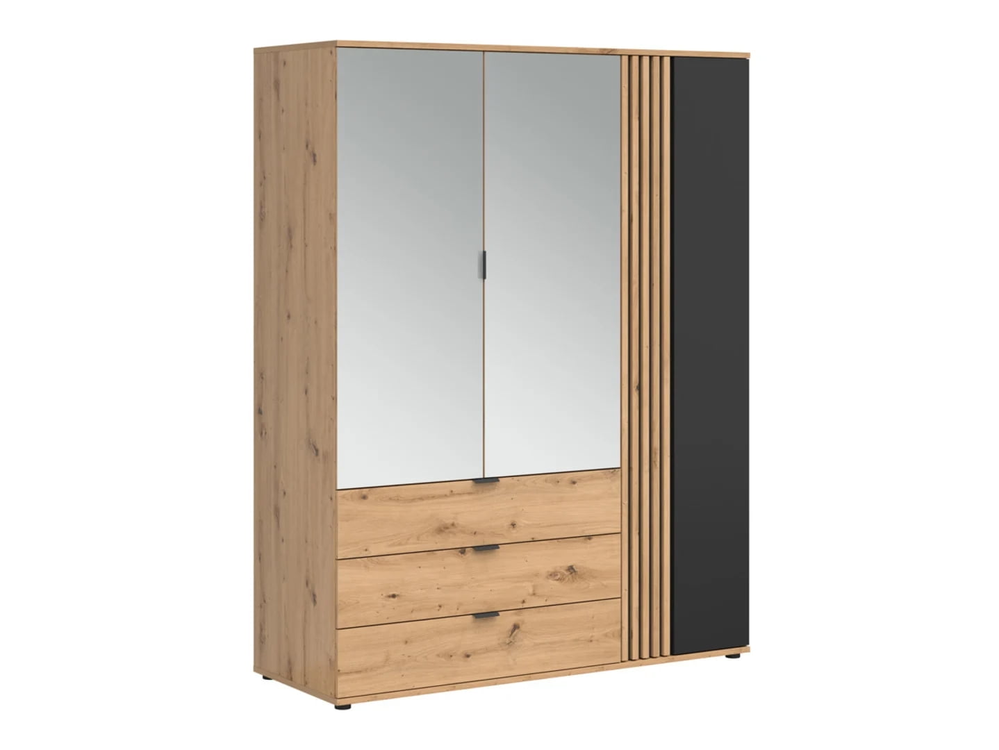 

Skříň 150 Vabres - Black Red White - BRW