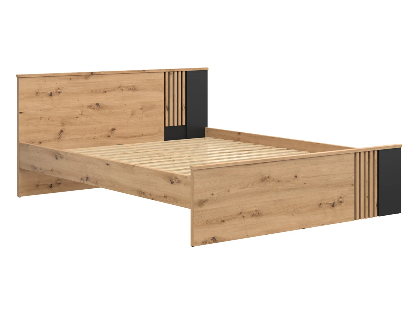 Levně Postel 160 Vabres - Black Red White - BRW