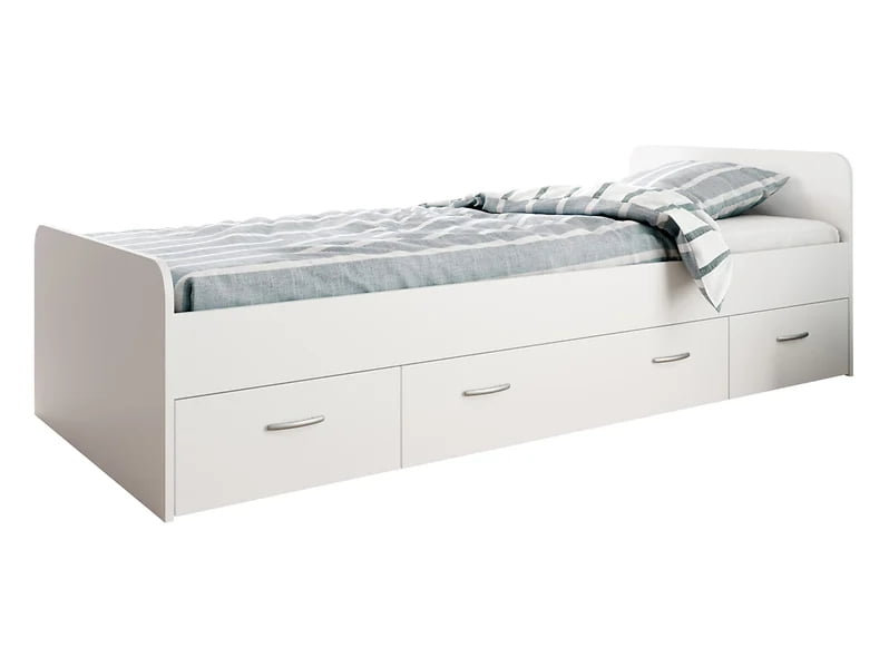 

Rám postele Boro 90x200 cm se 3 zásuvkami - Black Red White - BRW