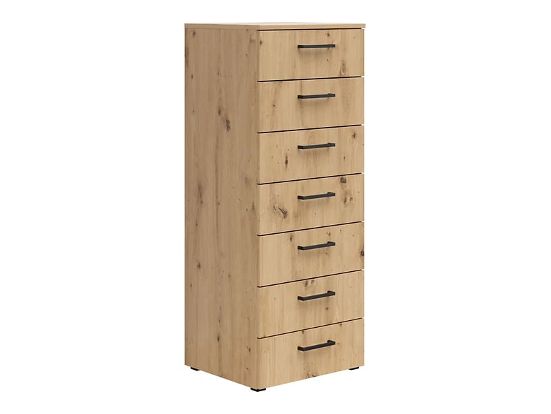 Komoda MultiDo 45 cm se 7 zásuvkami - Black Red White - BRW