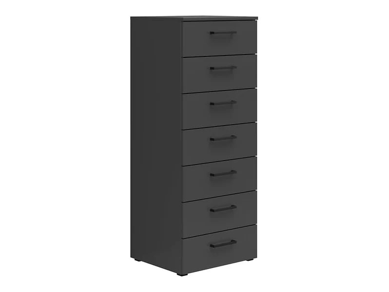Komoda MultiDo 45 cm se 7 zásuvkami - Black Red White - BRW