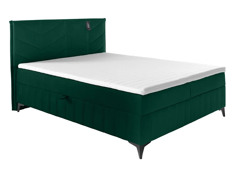 Levně Kontinentální postel typu boxspring 160 Sia - Black Red White - BRW