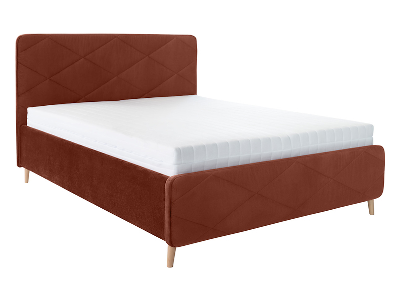 Levně Postel 160 Bondo s úložným prostorem a roštem - Black Red White - BRW