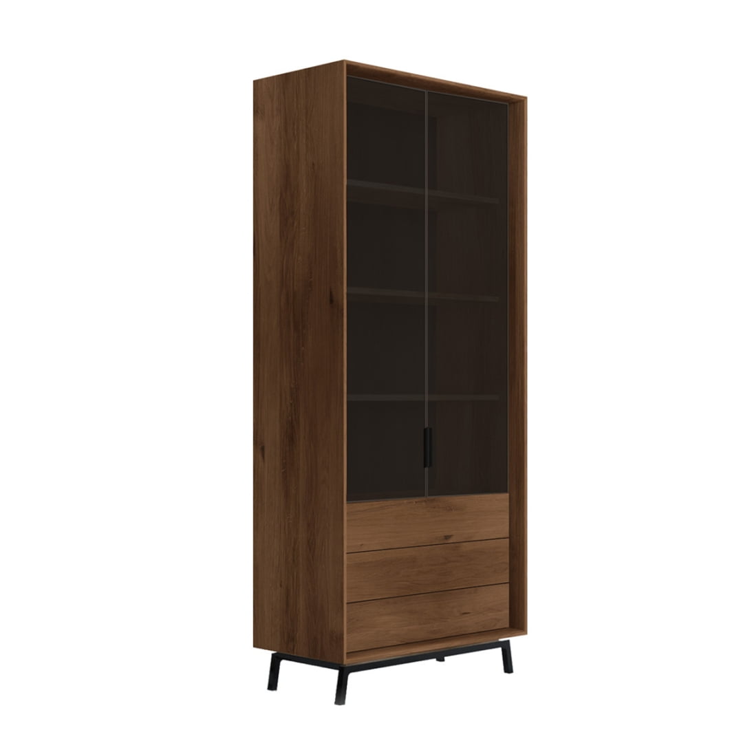 Levně Vitrína Modern Loft Tabacco - Katmandu