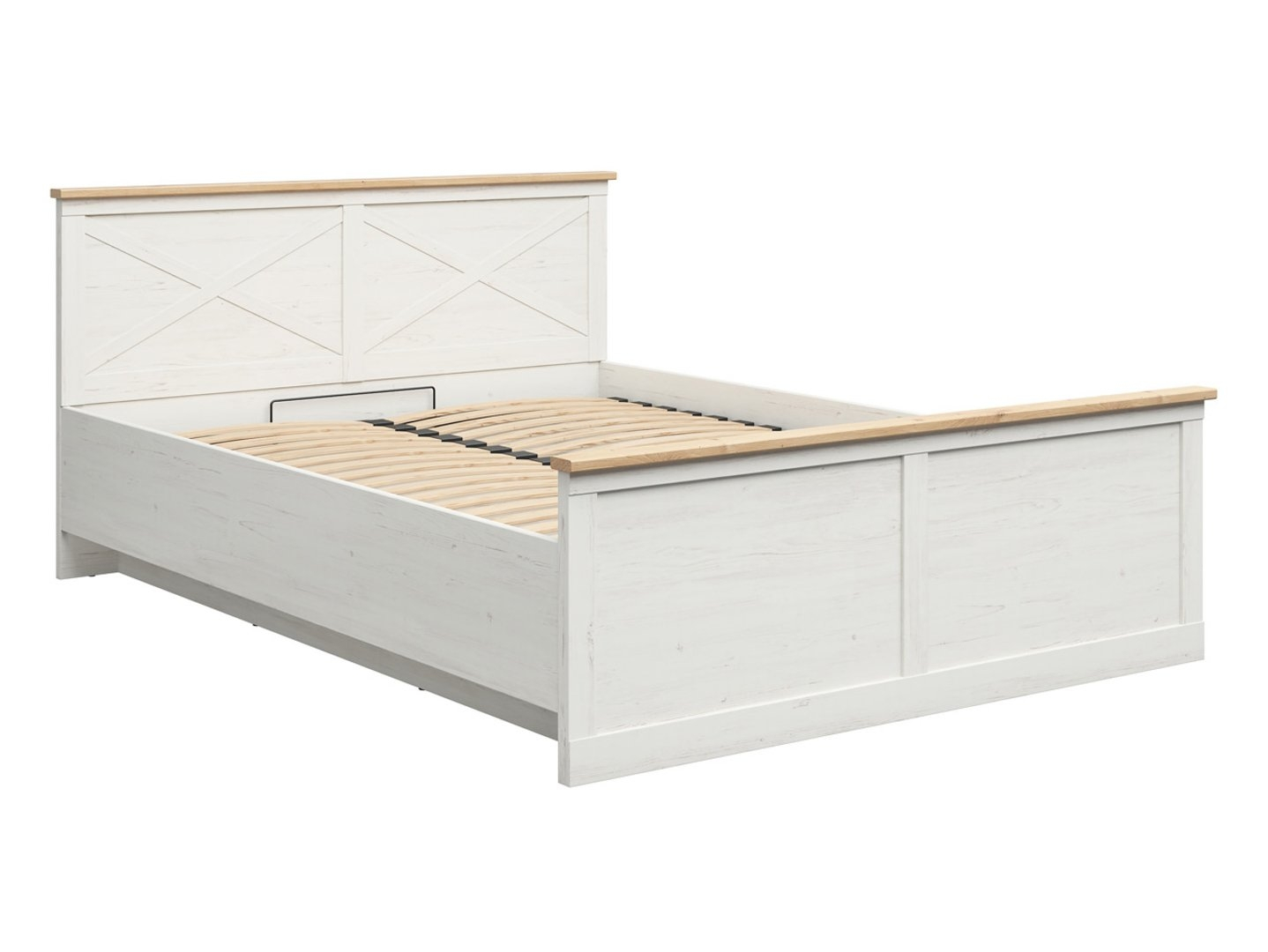 Levně Sada postel 160 Frija s roštem a matrací Ceres AV - Black Red White - BRW