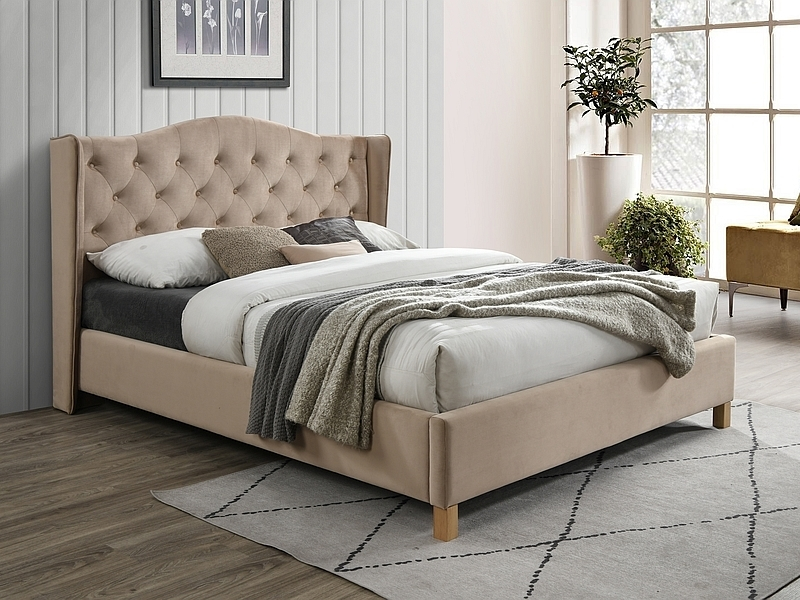 Levně Postel Aspen Velvet 160 cm - Signal