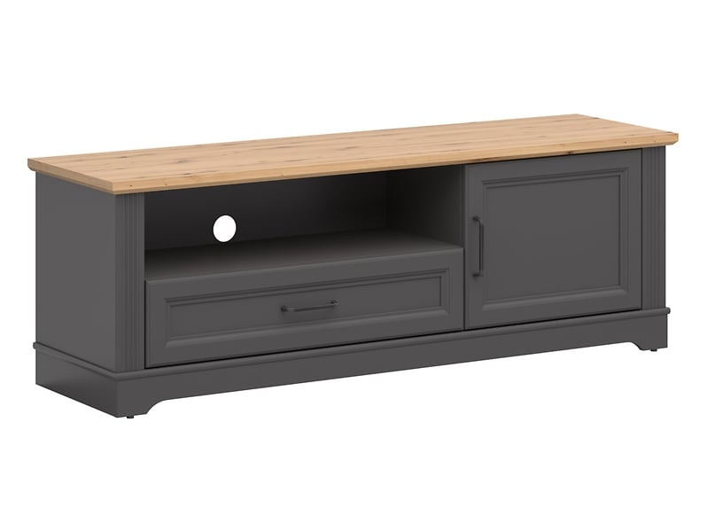 Levně RTV skříňka Tolmin - Black Red White - BRW