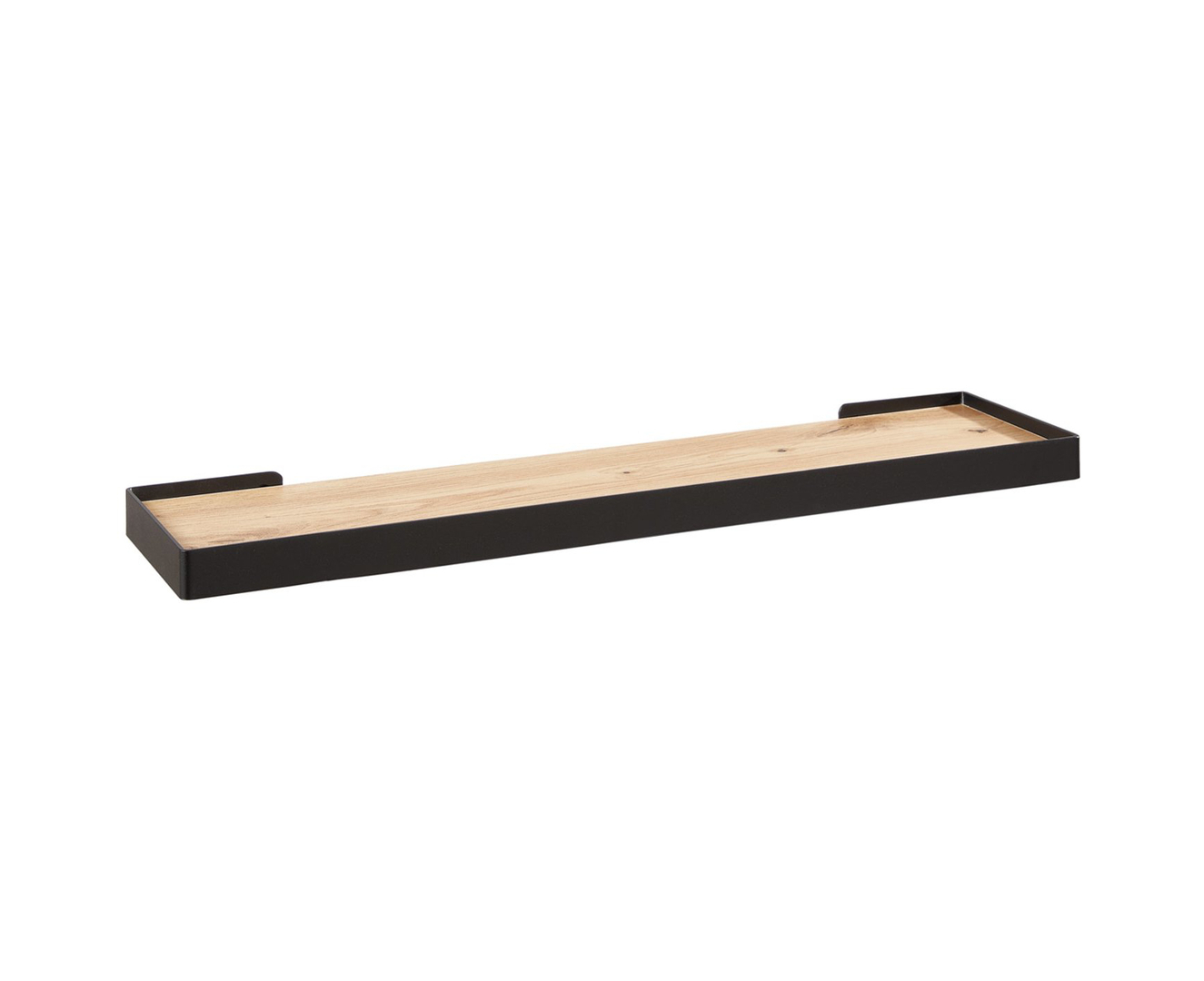 Levně Nástěnná police Ricky 60 cm černá - Black Red White - BRW