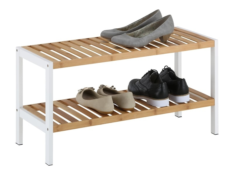 Levně Regál na boty Annna II - Black Red White - BRW