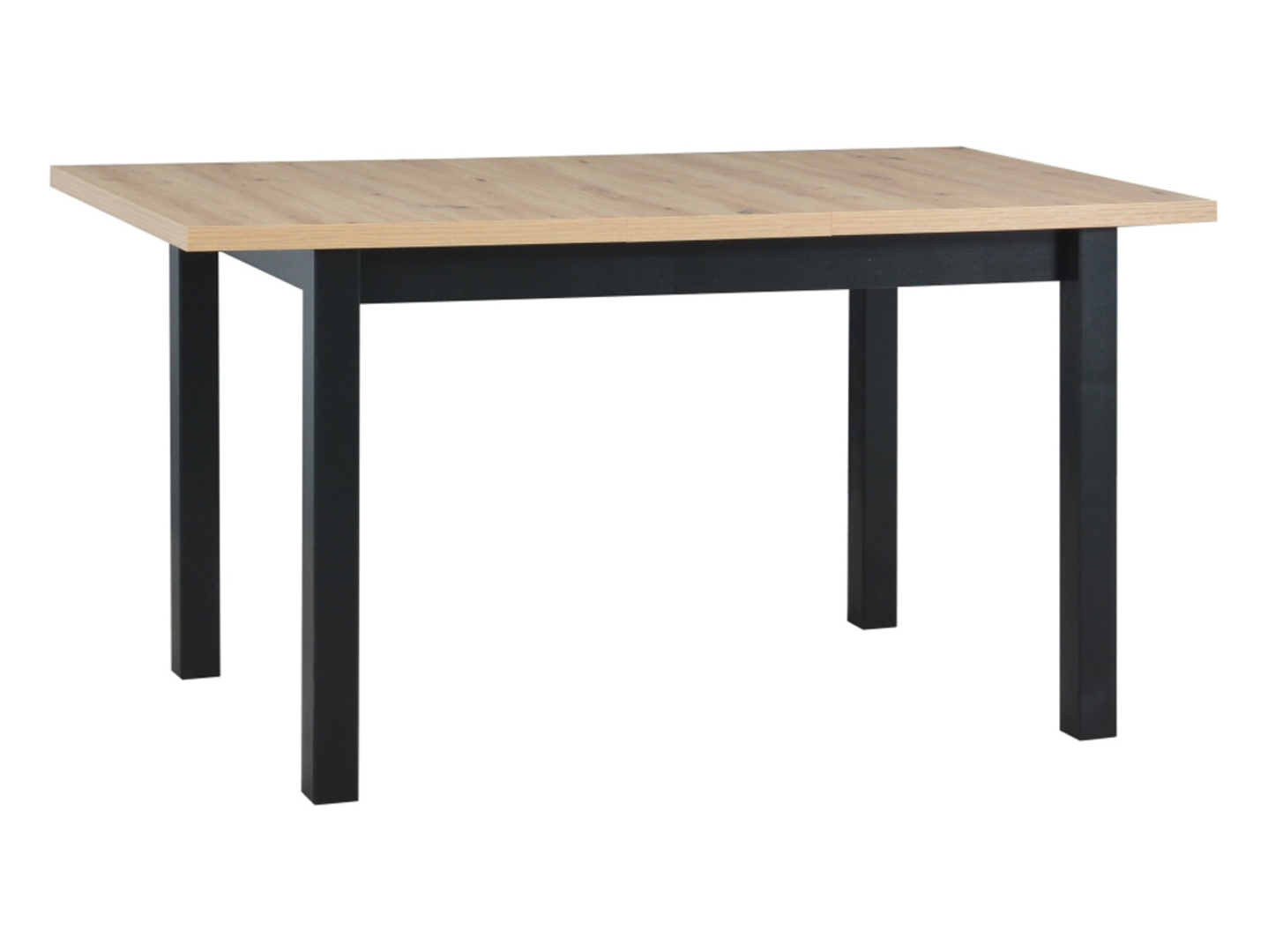 Levně Stůl Melan 120-150 Rozkládací - Black Red White - BRW