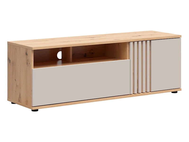 Levně TV stolek Brevas - Black Red White - BRW
