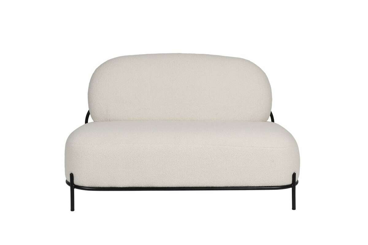 

Dwoumístná pohovka Polla ivory teddy - Tmnábytek