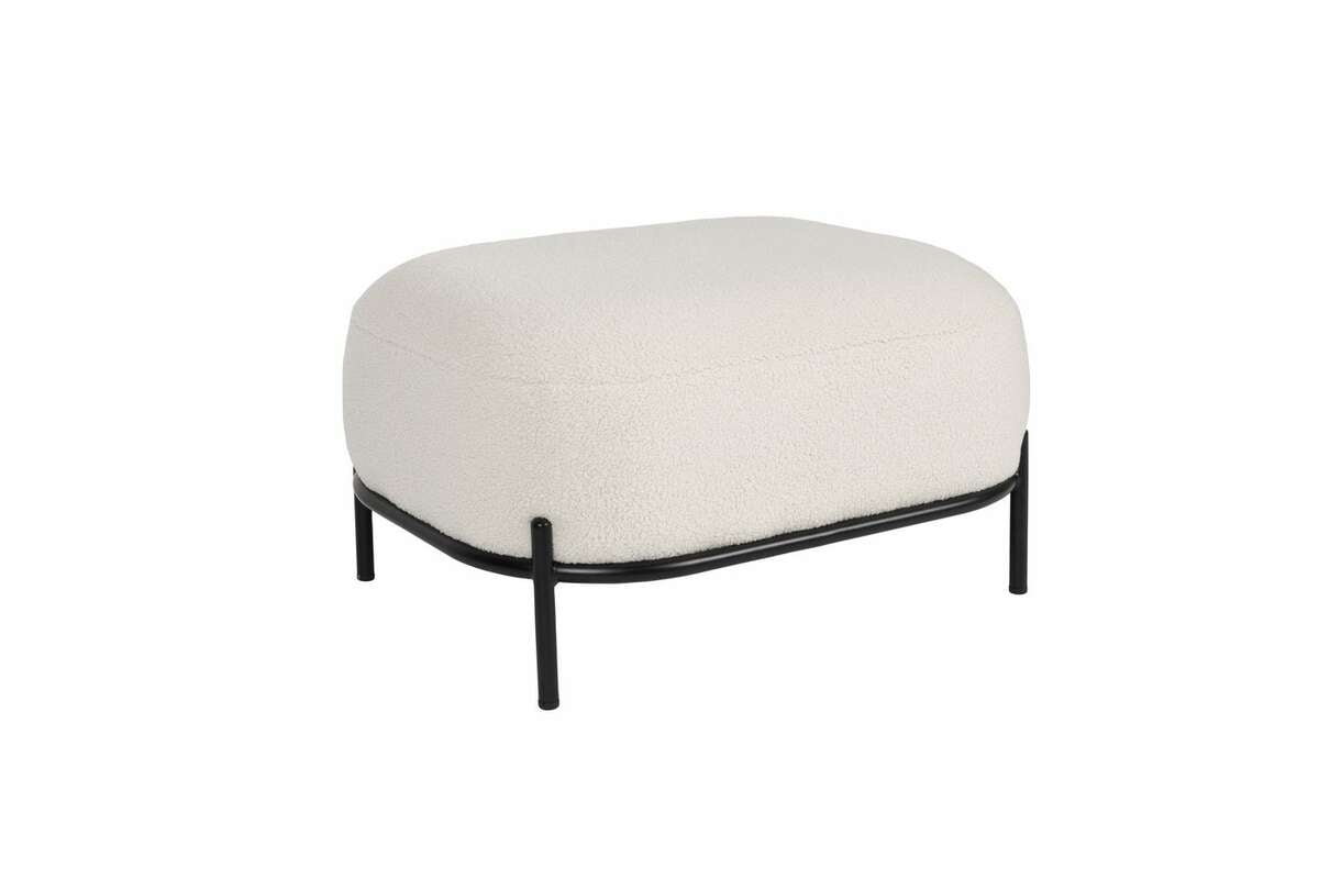 

Podnožka Polla ivory teddy - Tmnábytek
