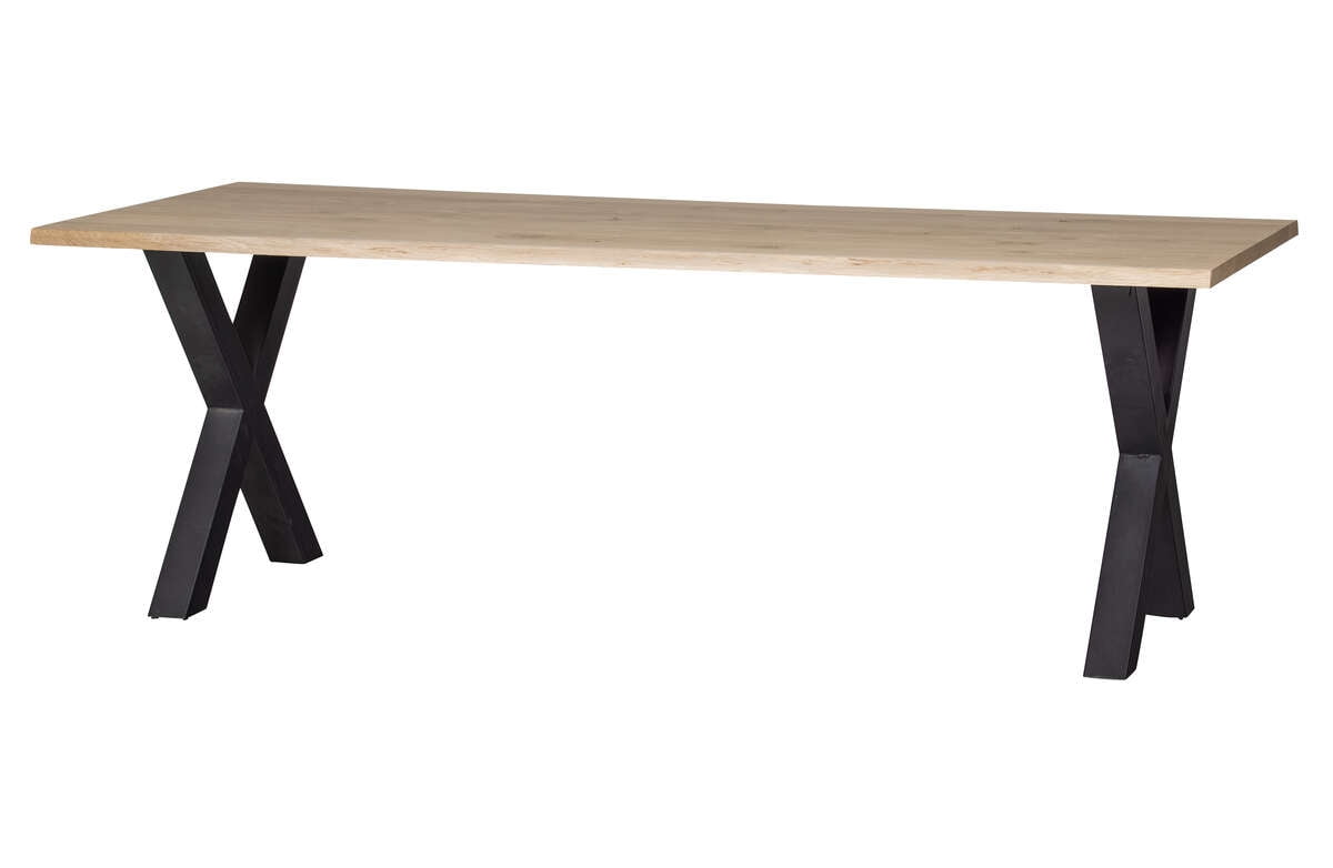 Dubový stůl Tablo 220x90 s nohami ve tvaru X - Woood