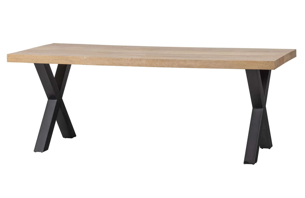 Stůl z mangového dřeva Tablo 180x90 s nohami ve tvaru X - Woood