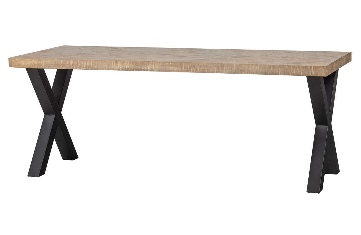 

Stůl z mangového dřeva Tablo 180x90 s nohami ve tvaru X - Woood