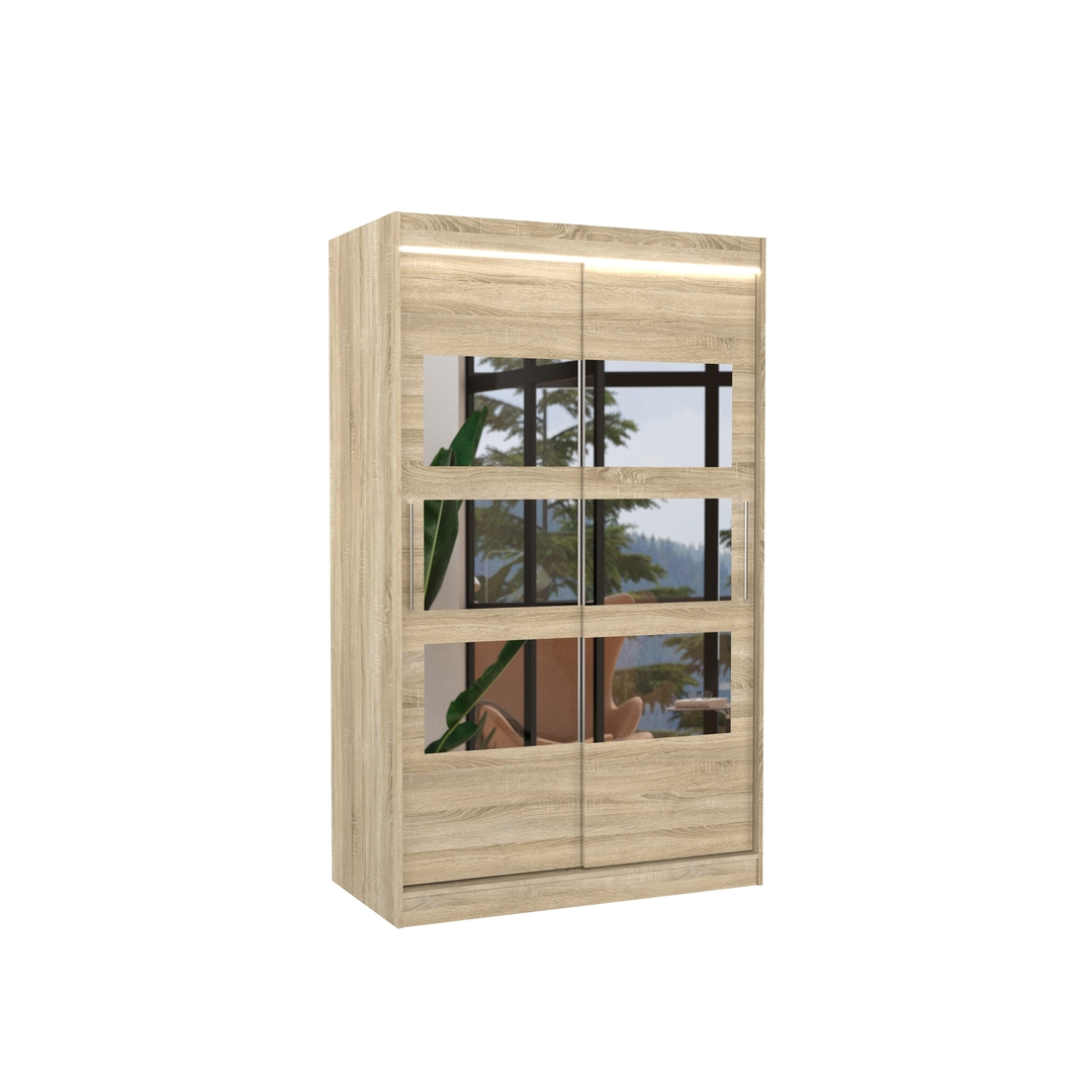 Levně Šatní skříň Kolorado 120 s osvětlením - ADRK FURNITURE