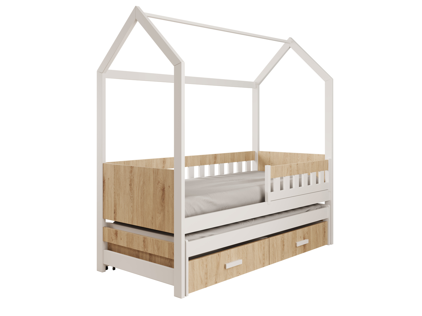 Levně Dvoulůžko Domek Jaspis 180 s matrací - ADRK FURNITURE