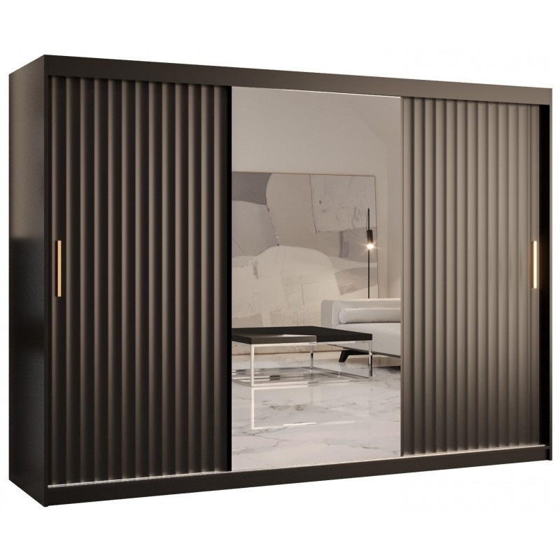 Levně Šatní skříň s posuvnými dveřmi Riflo Wave 2 250 - Abiks Meble